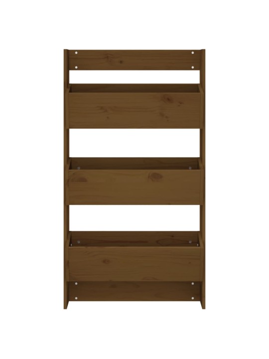 Sieninis lovelis, 3 aukštų, medaus rudas, 60x18,5x110cm, pušis