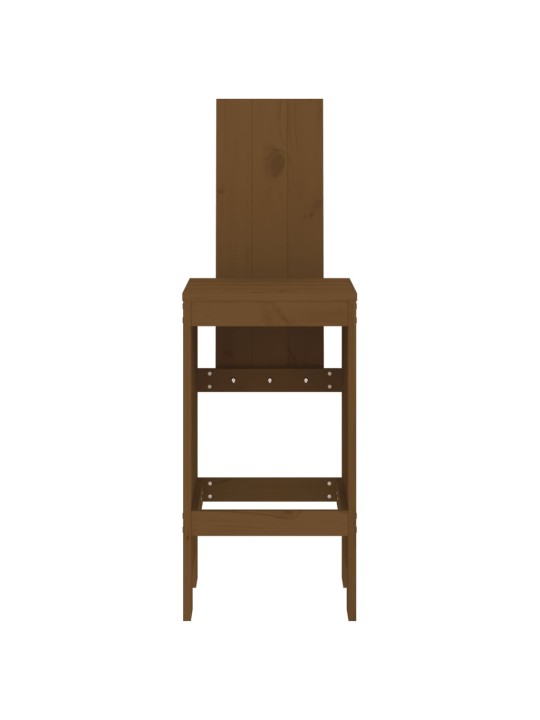 Baro taburetės, 2vnt., medaus rudos, 40x42x120cm, pušis