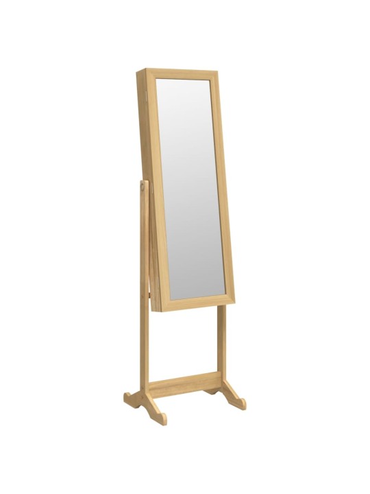 Veidrodinė papuošalų spintelė su LED, laisvai pastatoma