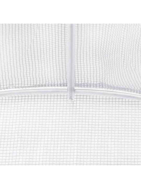 Šiltnamis su plieno rėmu, baltos spalvos, 2x2x2m, 4m²