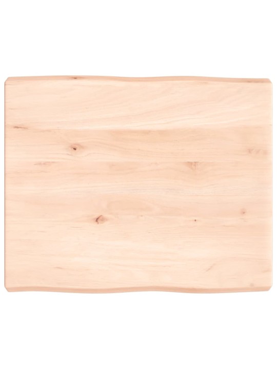 Stalviršis, 60x50x6 cm, ąžuolo medienos masyvas, su gyvu kraštu