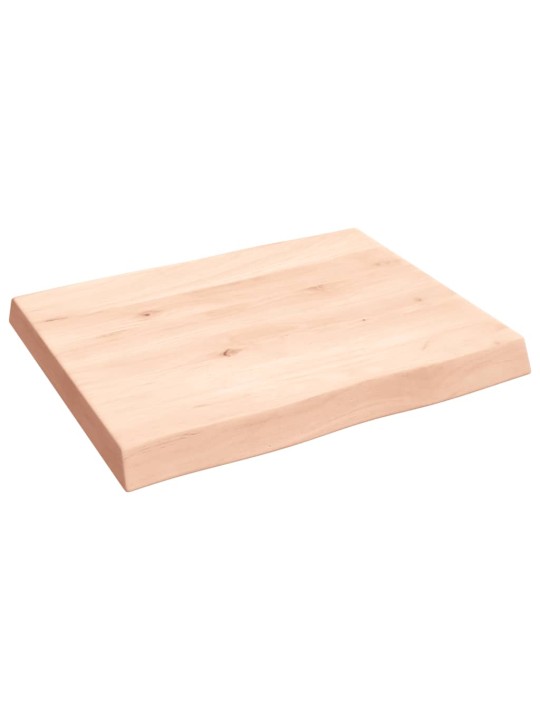 Stalviršis, 60x50x6 cm, ąžuolo medienos masyvas, su gyvu kraštu