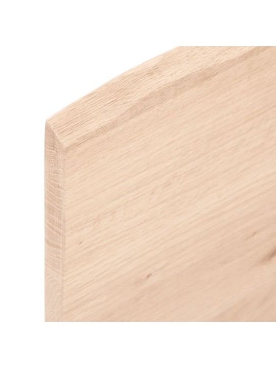 Stalviršis, 60x60x2cm, ąžuolo medienos masyvas, su gyvu kraštu