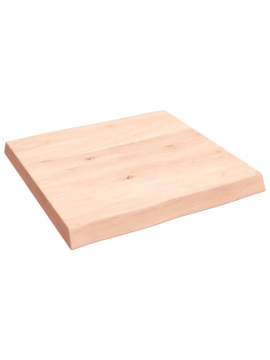 Stalviršis, 60x60x6cm, ąžuolo medienos masyvas, su gyvu kraštu