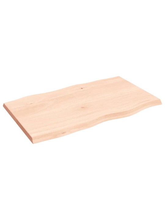 Stalviršis, 100x60x4cm, ąžuolo medienos masyvas, su gyvu kraštu