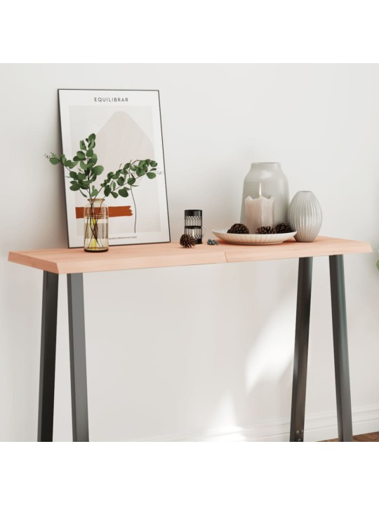 Stalviršis, 120x50x(2–6)cm, medienos masyvas, su gyvu kraštu