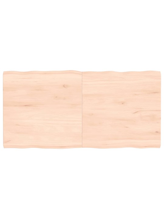 Stalviršis, 120x60x4cm, ąžuolo medienos masyvas, su gyvu kraštu