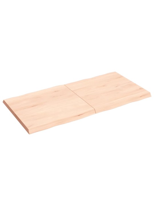 Stalviršis, 120x60x4cm, ąžuolo medienos masyvas, su gyvu kraštu