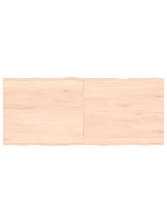 Stalviršis, 140x60x4cm, ąžuolo medienos masyvas, su gyvu kraštu