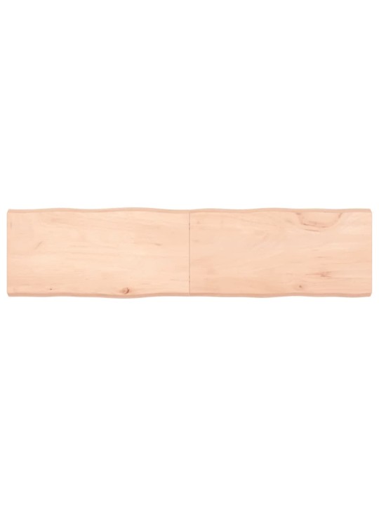 Stalviršis, 160x40x(2-6) cm, medienos masyvas, su gyvu kraštu