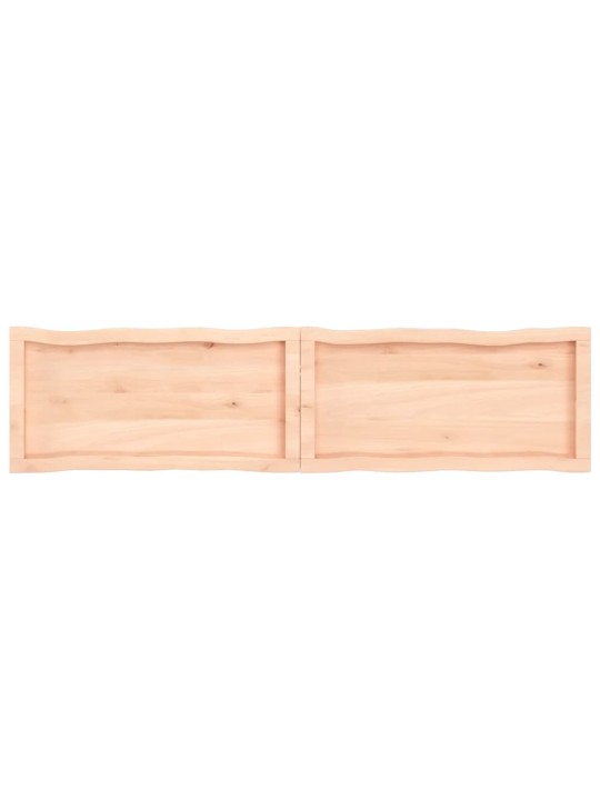 Stalviršis, 160x40x(2-6) cm, medienos masyvas, su gyvu kraštu