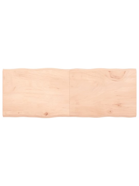 Stalviršis, 160x60x4cm, ąžuolo medienos masyvas, su gyvu kraštu