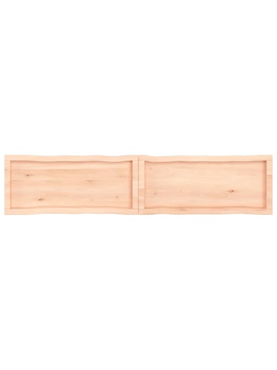 Stalviršis, 180x40x(2-4) cm, medienos masyvas, su gyvu kraštu