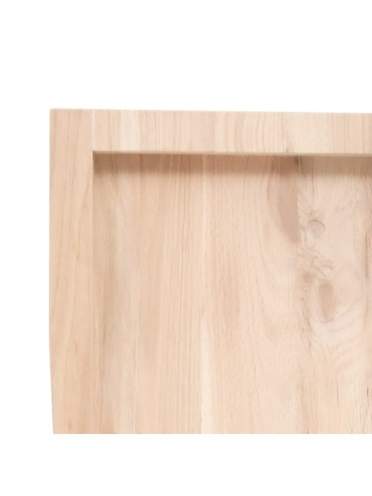 Stalviršis, 180x40x(2-4) cm, medienos masyvas, su gyvu kraštu