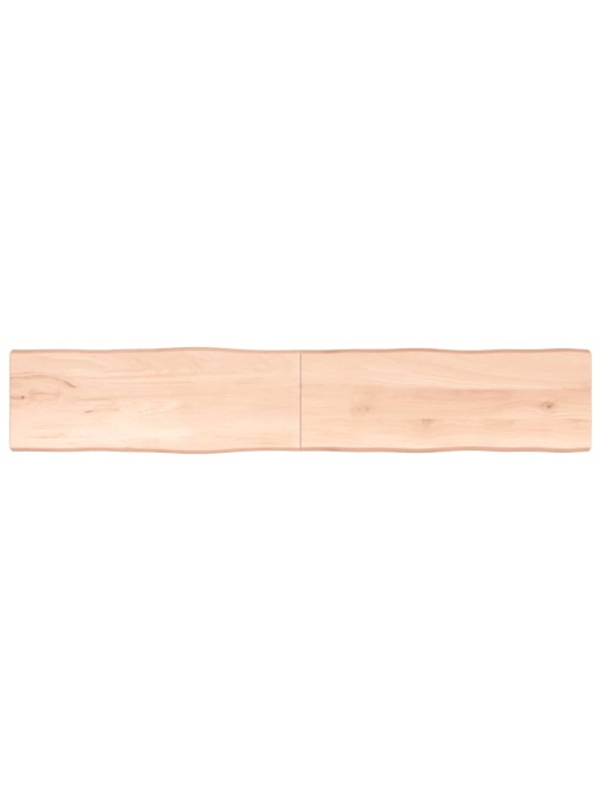 Stalviršis, 220x40x(2-4) cm, medienos masyvas, su gyvu kraštu