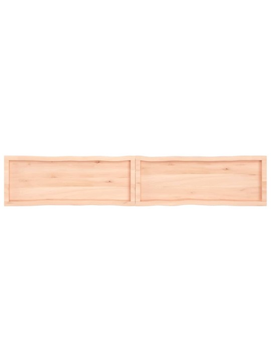 Stalviršis, 220x40x(2-4) cm, medienos masyvas, su gyvu kraštu