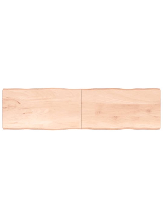 Stalviršis, 220x60x(2-4)cm, medienos masyvas, su gyvu kraštu