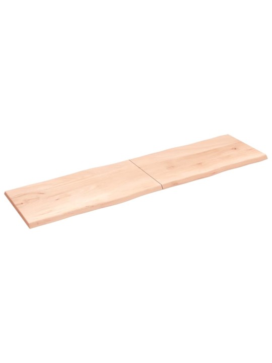 Stalviršis, 220x60x(2-4)cm, medienos masyvas, su gyvu kraštu