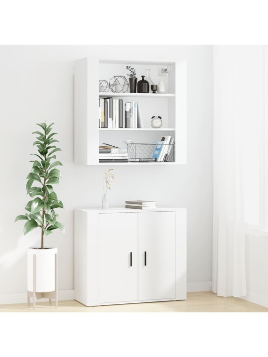 Komoda, baltos spalvos, apdirbta mediena