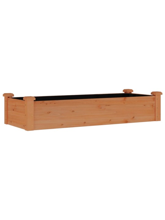 Aukštas sodo lovelis su įdėklu, rudas, 120x45x25cm, eglė