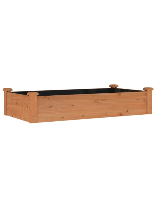 Aukštas sodo lovelis su įdėklu, rudas, 120x60x25cm, eglė