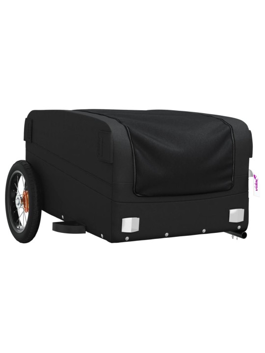 Dviračio priekaba, juodos spalvos, 30kg, geležis