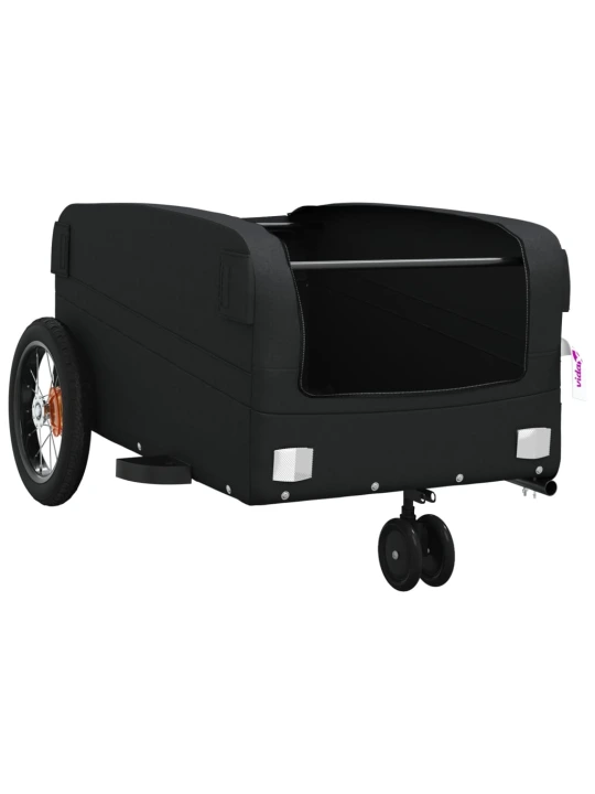 Dviračio priekaba, juodos spalvos, 30kg, geležis