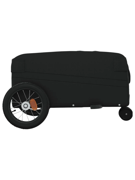 Dviračio priekaba, juodos spalvos, 30kg, geležis