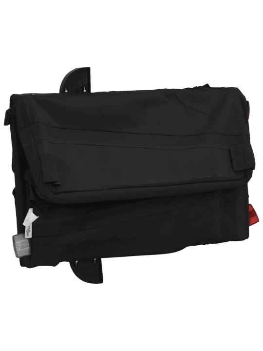 Dviračio priekaba, juodos spalvos, 30kg, geležis