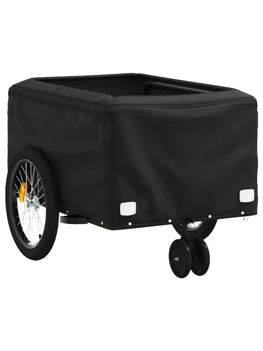 Dviračio priekaba, juodos ir raudonos spalvos, 30kg, geležis