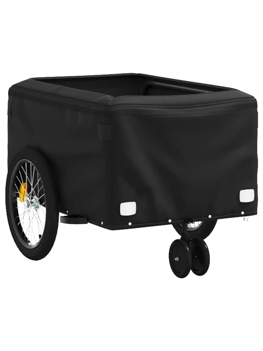 Dviračio priekaba, juodos ir mėlynos spalvos, 30kg, geležis