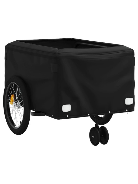 Dviračio priekaba, juodos ir raudonos spalvos, 45kg, geležis