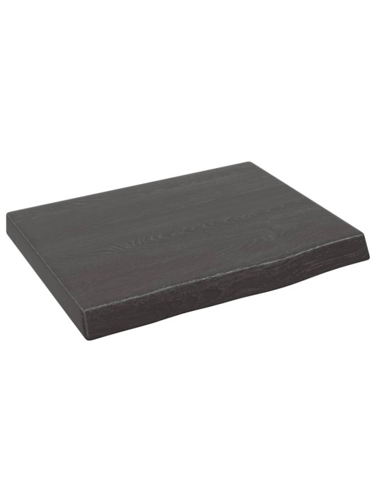 Vonios kambario stalviršis, pilkas, 40x30x(2-4) cm, mediena