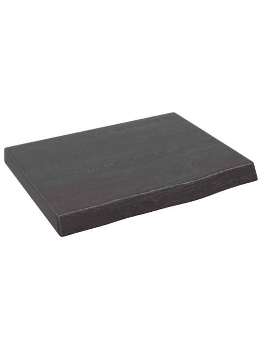 Vonios kambario stalviršis, pilkas, 40x30x(2-4) cm, mediena