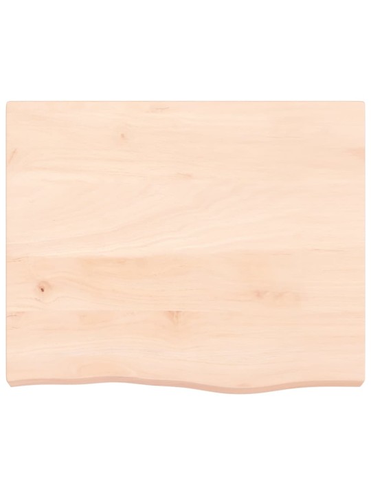 Stalviršis, 60x50x(2–6)cm, neapdorotas ąžuolo medienos masyvas