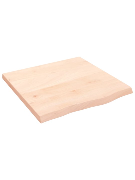 Stalviršis, 60x60x(2–4)cm, neapdorotas ąžuolo medienos masyvas