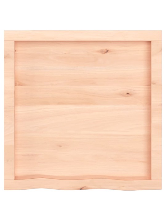 Stalviršis, 60x60x(2–4)cm, neapdorotas ąžuolo medienos masyvas