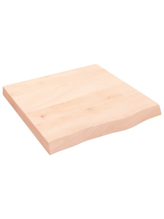 Stalviršis, 60x60x(2–6)cm, neapdorotas ąžuolo medienos masyvas