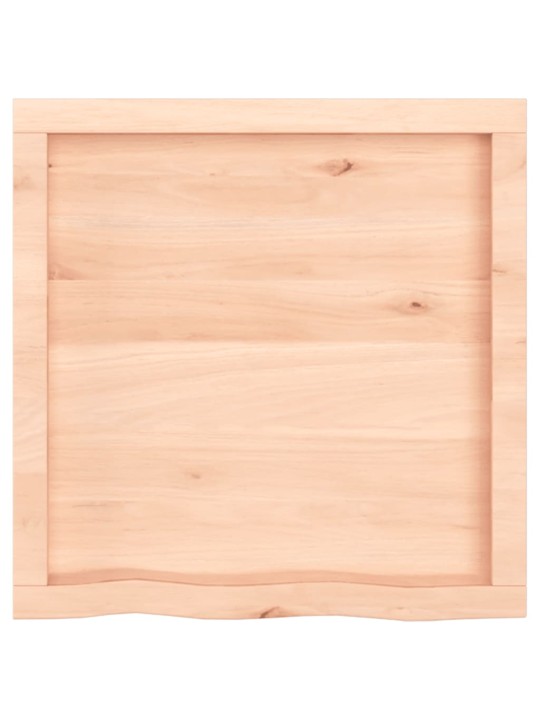 Stalviršis, 60x60x(2–6)cm, neapdorotas ąžuolo medienos masyvas
