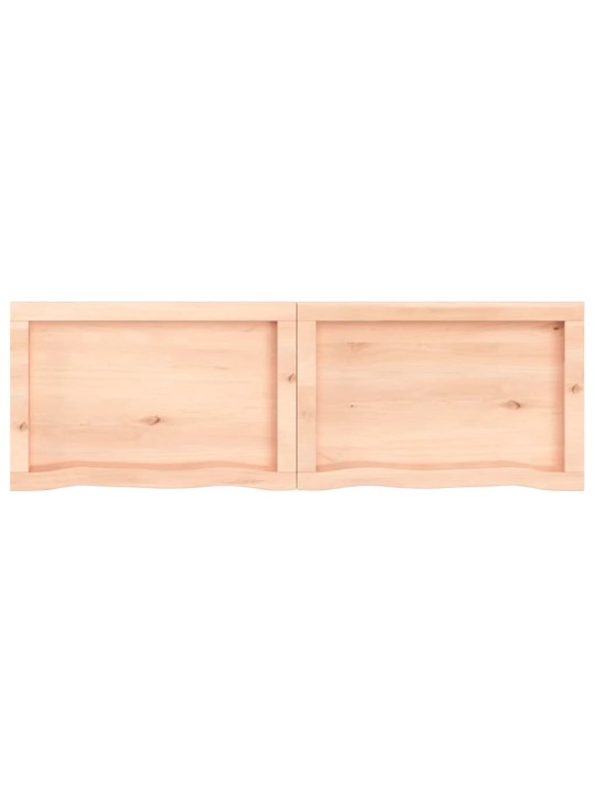 Stalviršis, 120x40x(2–4)cm, neapdorotas ąžuolo medienos masyvas