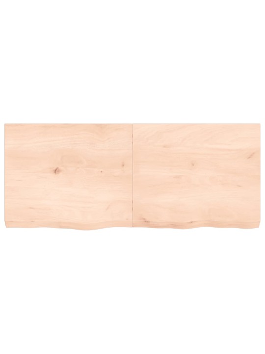 Stalviršis, 120x50x(2–6)cm, neapdorotas ąžuolo medienos masyvas