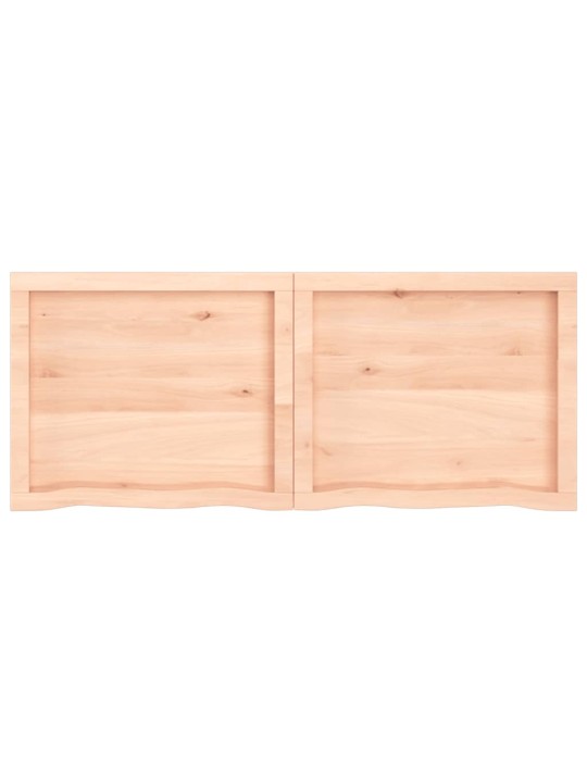 Stalviršis, 120x50x(2–6)cm, neapdorotas ąžuolo medienos masyvas