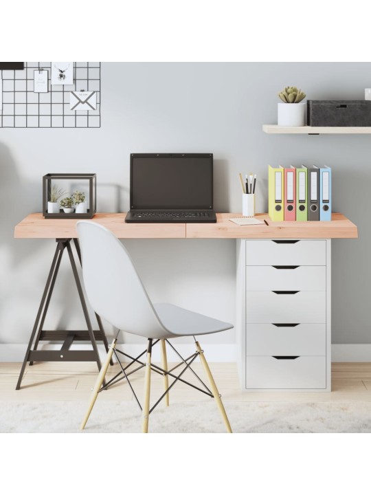 Stalviršis, 140x40x(2–6)cm, neapdorotas ąžuolo medienos masyvas