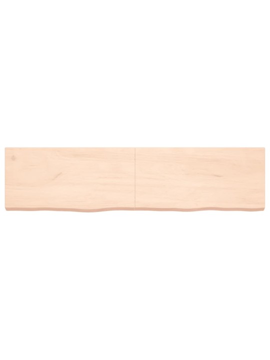 Stalviršis, 160x40x(2–6)cm, neapdorotas ąžuolo medienos masyvas