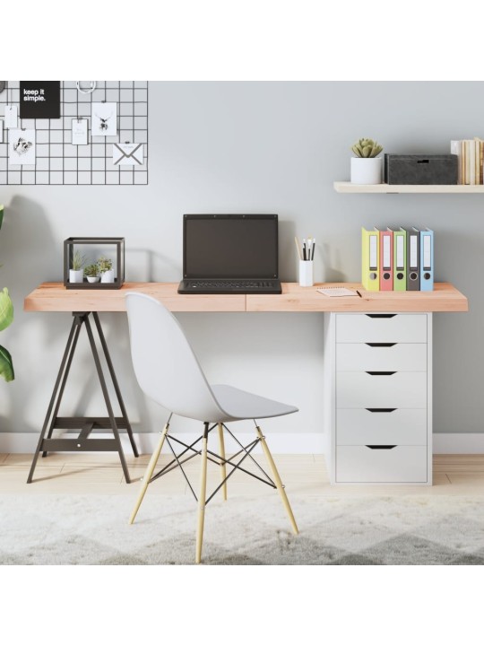 Stalviršis, 160x40x(2–6)cm, neapdorotas ąžuolo medienos masyvas