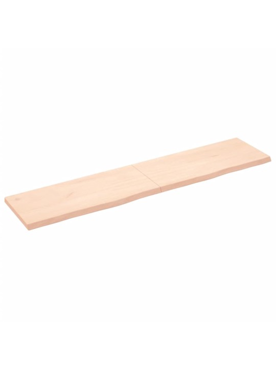 Stalviršis, 180x40x(2–4)cm, neapdorotas ąžuolo medienos masyvas