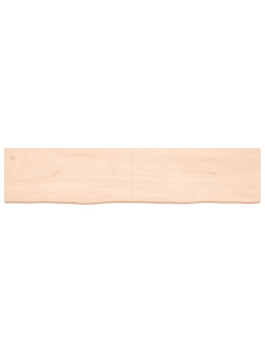 Stalviršis, 180x40x(2–4)cm, neapdorotas ąžuolo medienos masyvas