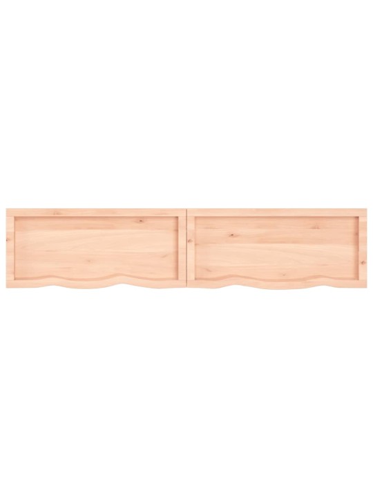 Stalviršis, 180x40x(2–4)cm, neapdorotas ąžuolo medienos masyvas