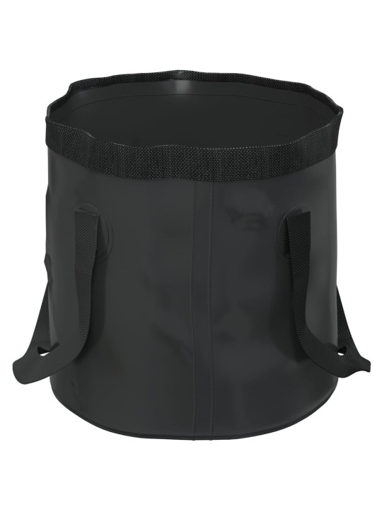 Sulankstomi kibirai, 2vnt., juodos spalvos, 20l, PVC