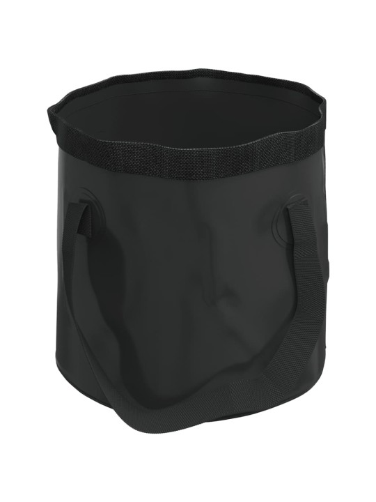 Sulankstomi kibirai, 2vnt., juodos spalvos, 20l, PVC